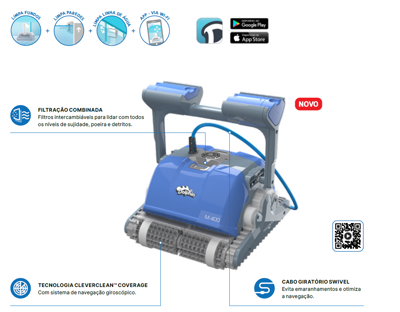Piscina - Aspirador Dolphin M400 c/ cabo