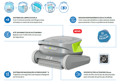 Piscina - Aspirador Chasing DTB a bateria