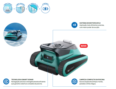 Piscina - Aspirador Niya Tracker 35 a bateria