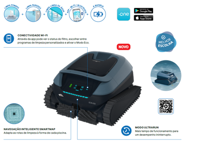Piscina - Aspirador Dolphin Eon 100 - bateria